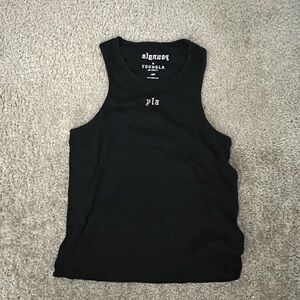 YoungLA Sleek Black Sleeveless Top